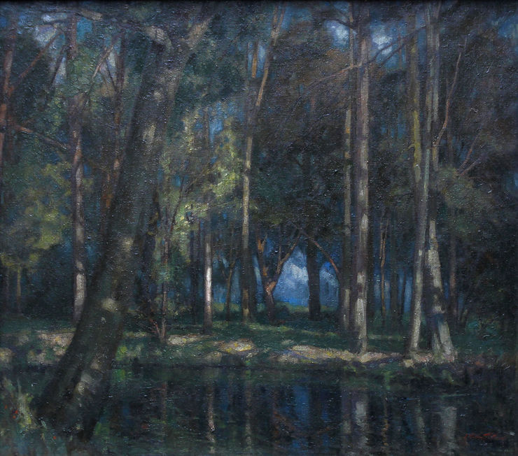 Wooded Landscape with Stream by William Thomas Wood Richard Taylor Fine Art