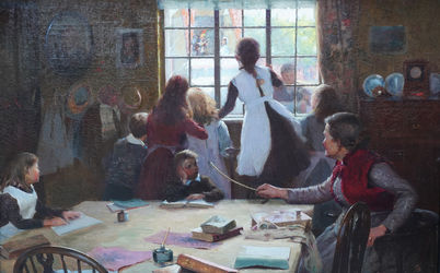Children in a School Room Interior