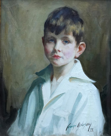 Portrait of a Boy in a White Shirt