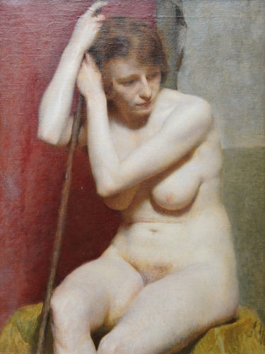 Seated Nude Female Portrait