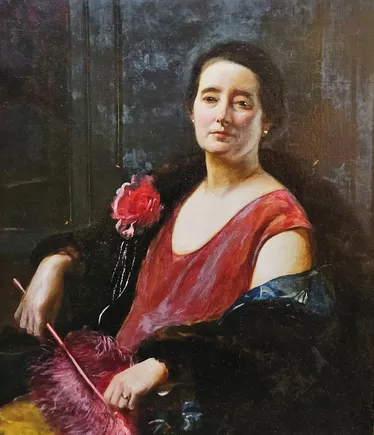 Portrait of an Edwardian lady
