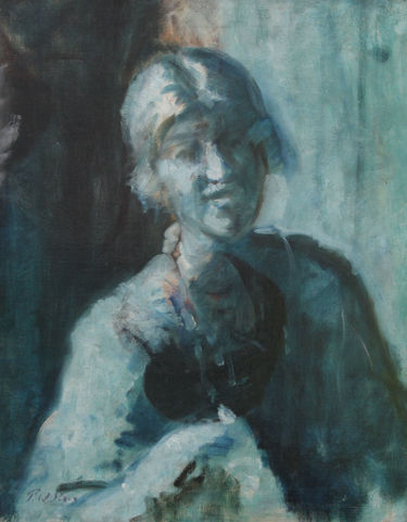 Blue Period Portrait of a Lady