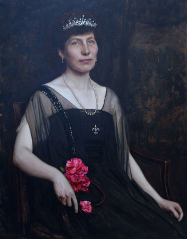 Portrait of an Edwardian Lady in Black