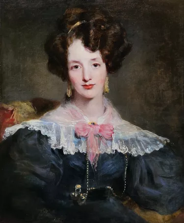 Portrait of a Lady with Pink Bow