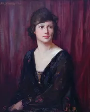 ../British 1919 Portrait of a Lady by Alfred Kingsley Lawrence Richard Taylor Fine Art