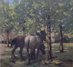 ../Impressionist Portrait of Horses by Arthur Spooner Richard Taylor Fine Art