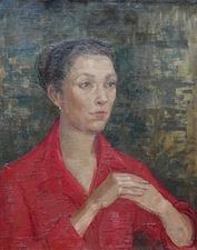 ../British Fifties Female Portrait by Constance Anne Parker Richard Taylor Fine Art