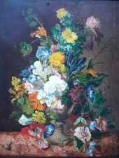 ../British 19th century Still Life of Flowers by Emily Stannard Richard Taylor Fine Art