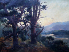 ../Sunset Landscape by Henry Jobson Bell Richard Taylor Fine Art