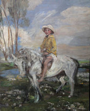 ../Artist's Grandson On Pony by James Jebusa Shannon Richard Taylor Fine Art