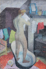 ../Tin Bath Post Impressionist Nude by Jean Young Richard Taylor Fine Art
