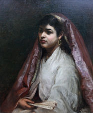 ../Arabian Female Portrait by Joseph Mordecai  Richard Taylor Fine Art