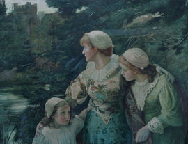 ../Victorian Pre-Raphaelite Watercolour by Marcella Walker Richard Taylor Fine Art