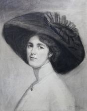 ../Portrait of Actress Decima Moore by Maria Cowell Richard Taylor Fine Art