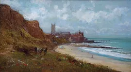 ../British Victorian Coastal Landscape by Robert Finlay McIntyre Richard Taylor Fine Art