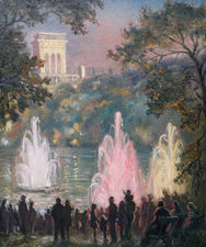 ../Fountains at Pernes les Fountaines by Sylvia Gosse Richard Taylor Fine Art