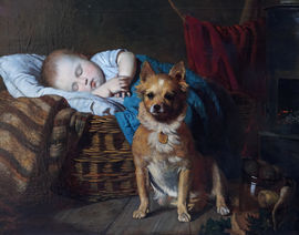 ../British Victorian Genre oil painting  by Henry Turner Munns Richard Taylor Fine Art