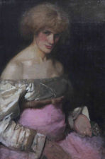 ../Lady in Pink by James Abbot McNeil Whistler Richard Taylor Fine Art