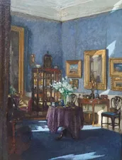 ../Scottish 1915 Edinburgh Interior by William Patrick Adam  Richard Taylor Fine Art