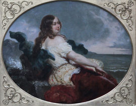 ../Woman at Seashore Portrait by William Edward Frost Richard Taylor Fine Art
