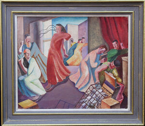 augustus lunn - the money changers - richard taylor fine art (1)