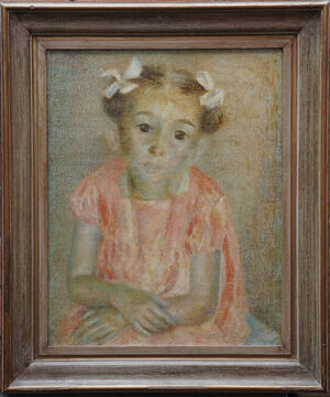 Dod Proctor - The Party Frock - Richard Taylor Fine Art