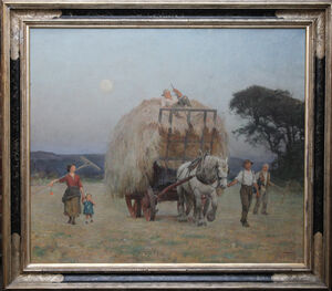 frederick george swaish - the harvest - richard taylor fine art