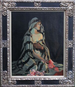 frederick william leist - australian artist - art deco beauty - richard taylor fine art - bourlet frame