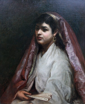 joseph_mordecai_-_portrait_-arabian_beauty_-nubian_-_richard_taylor_fine_art_1