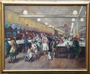 Leonard J Fuller - Woolworths -  Richard Taylor Fine Art