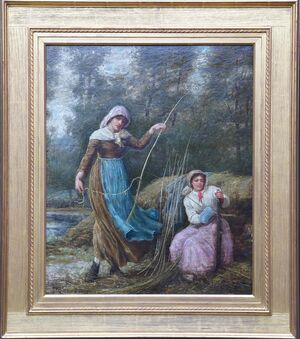 Robert Walker MacBeth  -  Stripping the Willow - Richard Taylor Fine Art 