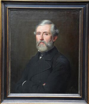 Rudolf Lehman - Victorian Male Portrait oil Painting - Richard Taylor Fine Art