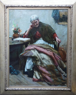 Walter Langley - Newlyn School - The Evening of Life - Richard Taylor Fine Art