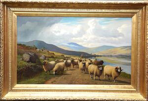 William Sidney Cooper - The Shepherd - Victorian Landscape Richard Taylor Fine Art