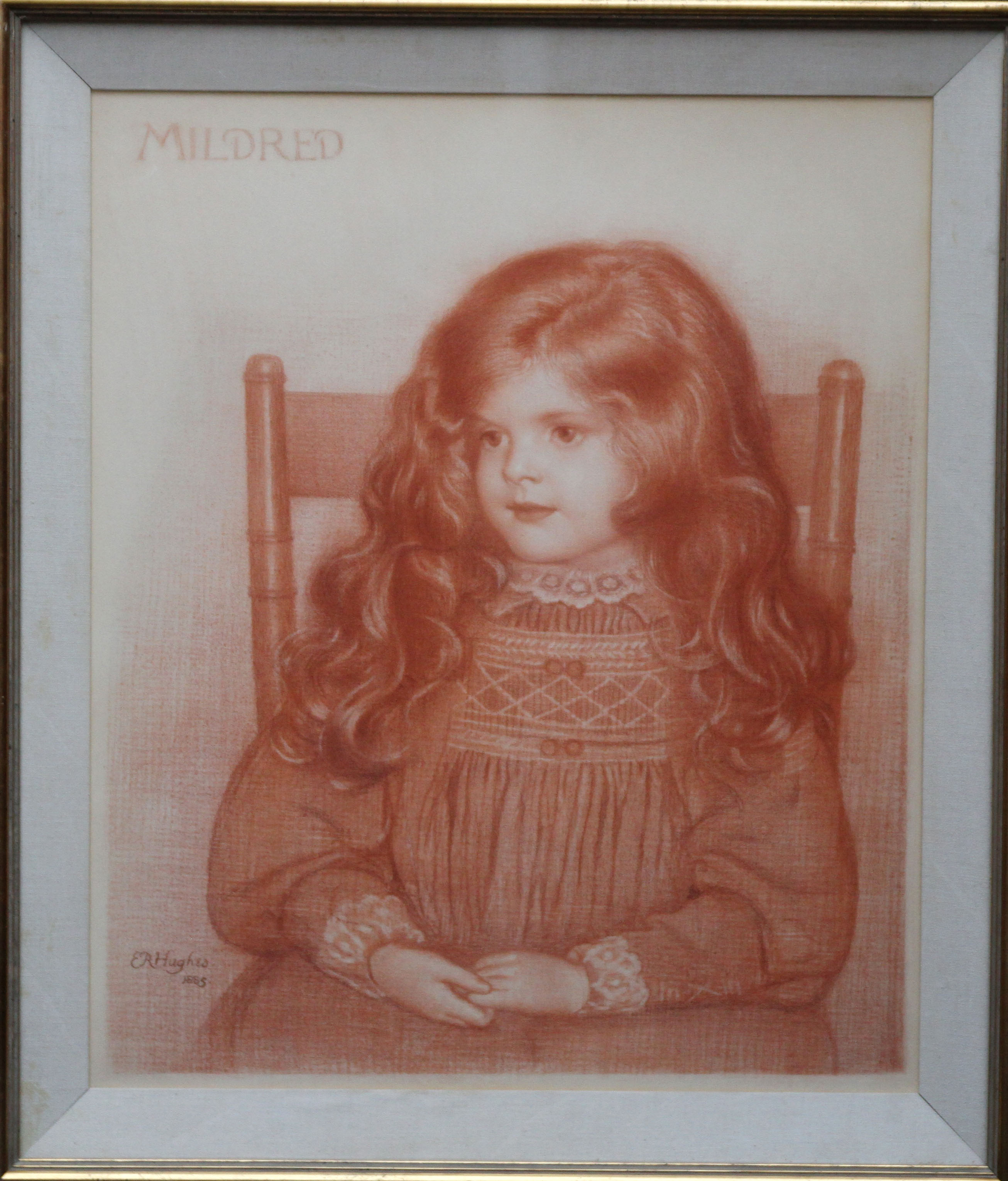 Edward Robert Hughes Portrait Of Mildred Richard Taylor Fine Art