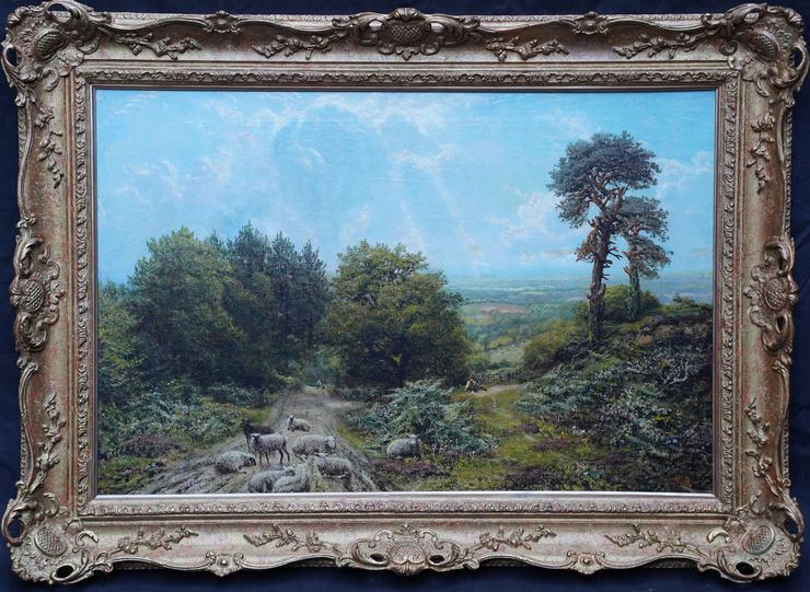British 19th Century Surrey Landscape by George William Mote at Richard Taylor Fine Art