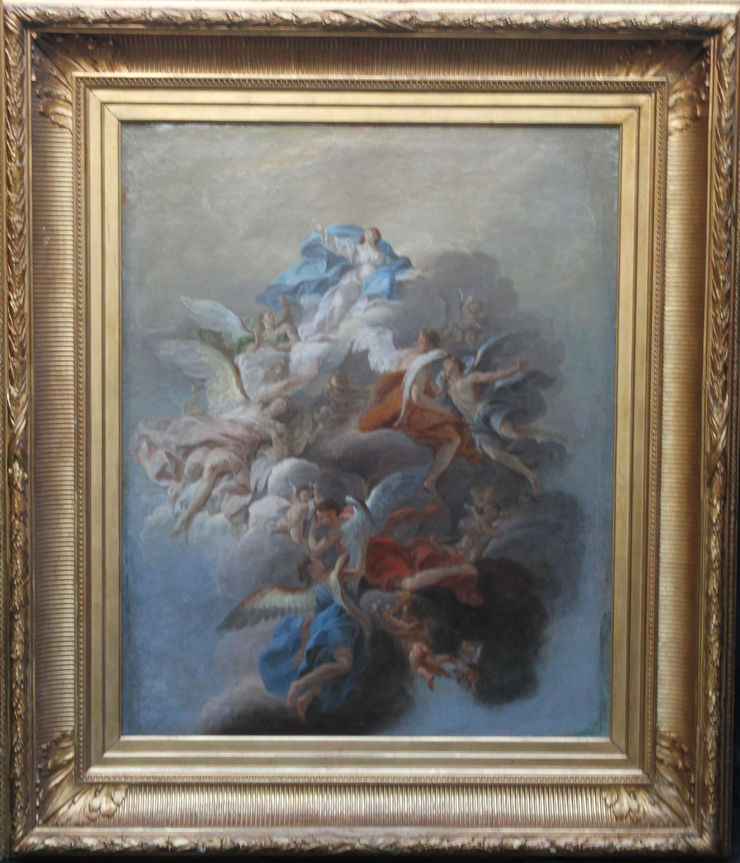 Lemoyne (att) French Old Master Cherubs -Francois  Richard Taylor Fine Art