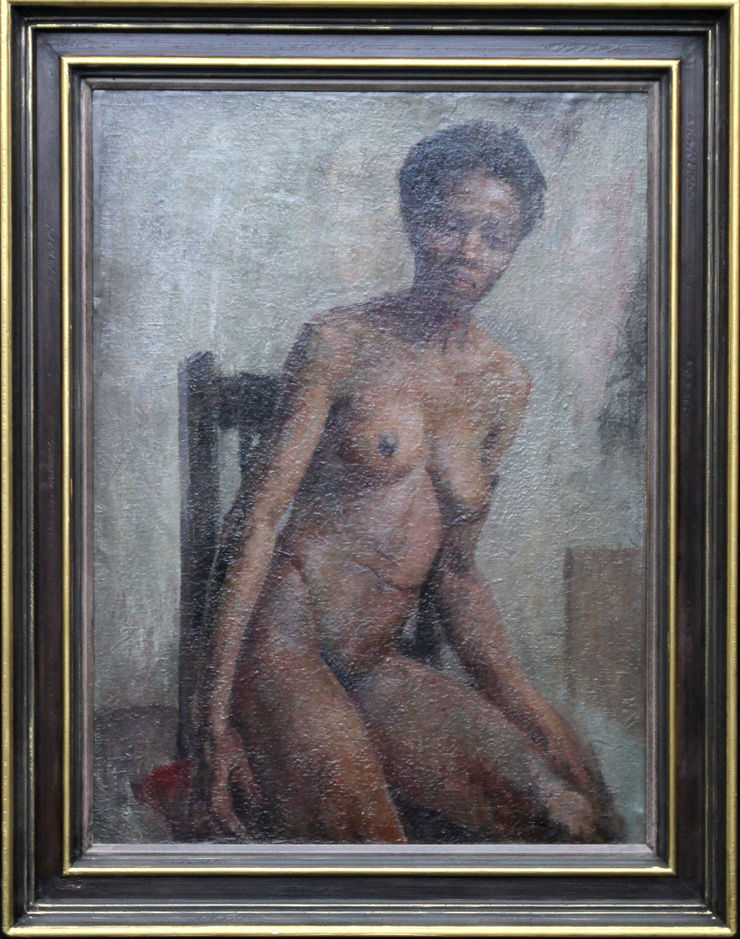 Seated Nude by Constance Anne Parker at Richard Taylor Fine Art