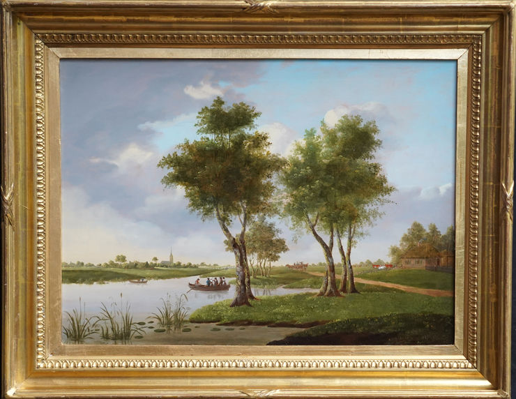 British River Landscape by Norwich School at Richard Taylor Fine Art