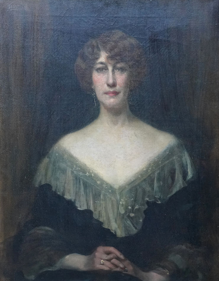 British 1905 Portrait of Emily Gertrude Lilas Muirhead Richard Taylor Fine Art