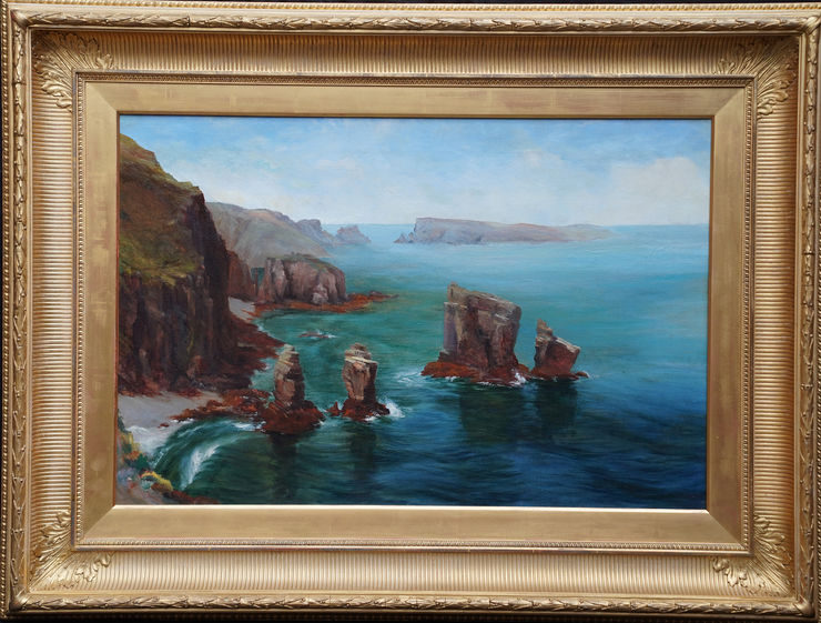 British art Welsh Coastal Landscape by  Alan Stepney Gulston at Richard Taylor Fine Art