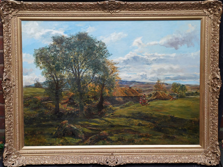 Scottish Farm Landscape by Alexander Fraser at Richard Taylor Fine Art