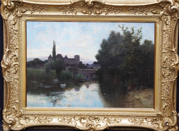 French Landscape by Alfred East  at Richard Taylor Fine Art