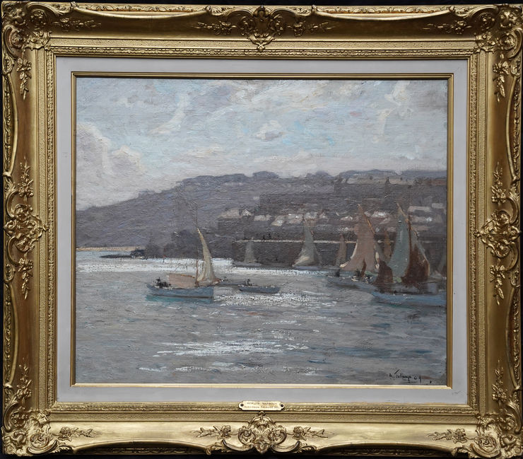 British Seascape Cornwall by Algernon Talmage at Richard Taylor Fine Art