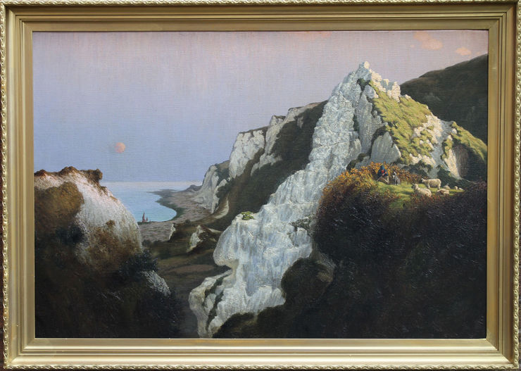 Over the Sea British Marine Seascape by Algernon Talmage at Richard Taylor Fine Art