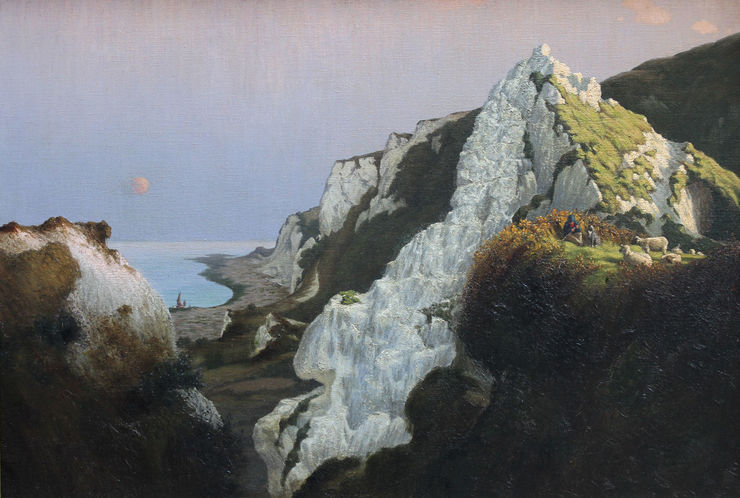 Over the Sea British Cornish Art Marine Seascape by  Algernon Talmage Richard Taylor Fine Art