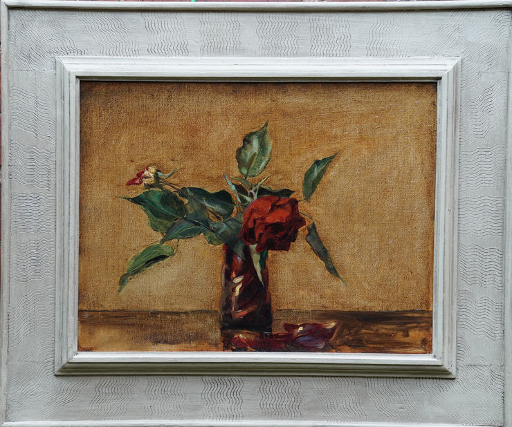 British Floral of Red Roses by Alice Mary Burton at Richard Taylor Fine Art