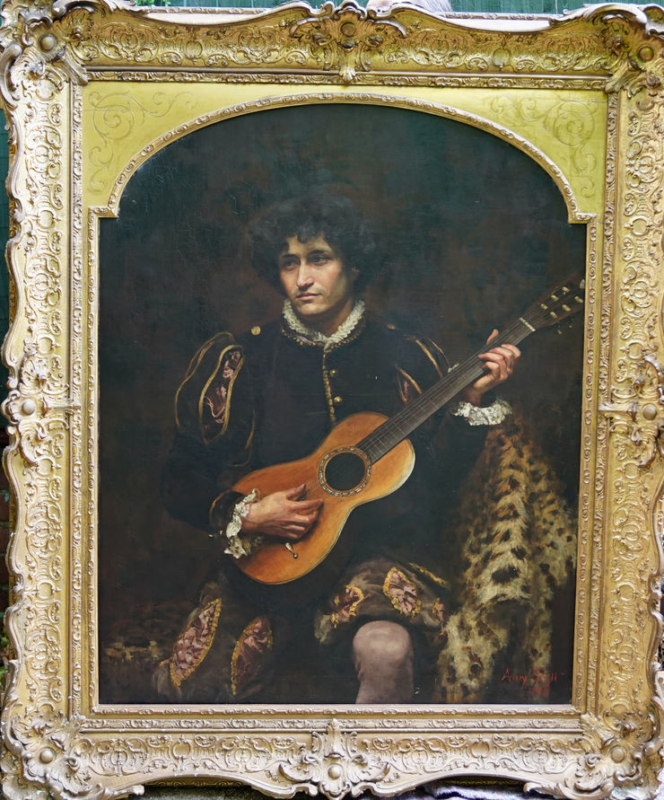 British Portrait of a Musician by Amy Scott at Richard Taylor Fine Art