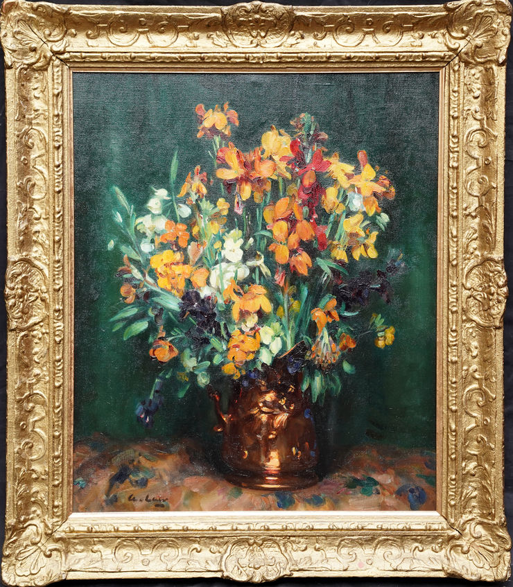 Scottish Floral Still Life by Andrew Law at Richard Taylor Fine Art