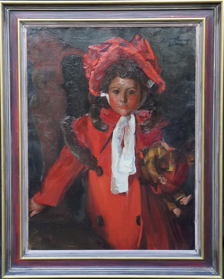 Scottish Glasgow Girl Portrait by Annie Rose Laing at Richard Taylor Fine Art